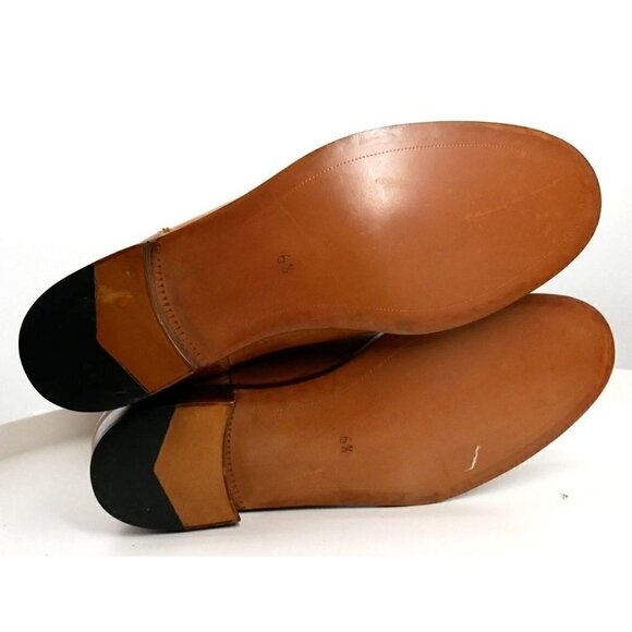 NWOB Monique Italian Leather Boots Cognac Brown 6.5 - Picture 5 of 5